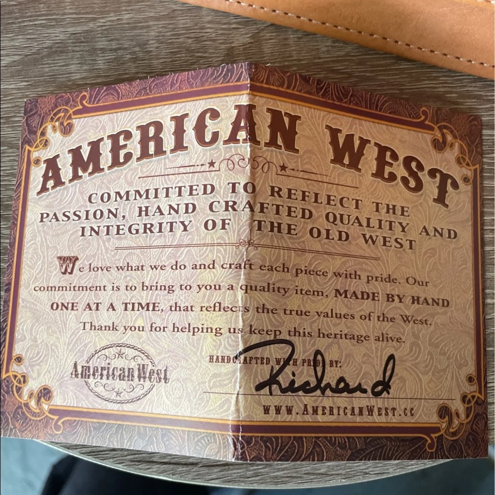 American West Genuine Leather Purse - Picture 9 of 10